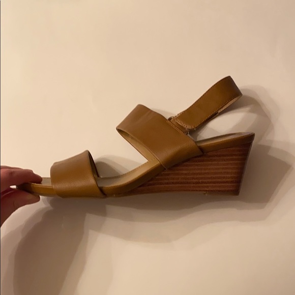 Franco Sarto Shoes - Franco sarto tan wooden wedges